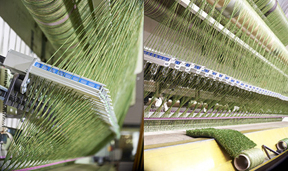 Eltex EYE system installed on an artificial grass manufacturing machine. (c) 2019 Eltex Eltex EYE system installed on an artificial grass manufacturing machine. (c) 2019 Eltex