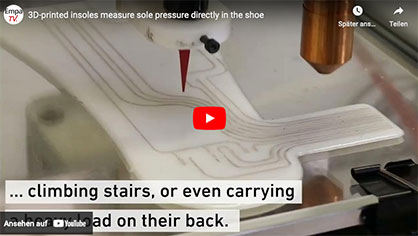 In the future, the insole could support athletes or measure progress in physiotherapy. Video: ETH Zurich In the future, the insole could support athletes or measure progress in physiotherapy. Video: ETH Zurich