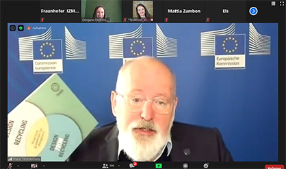 EU Commissioner Frans Timmermans © 2021 Fraunhofer EU Commissioner Frans Timmermans © 2021 Fraunhofer
