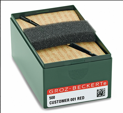 The new Groz-Beckert customer product label (c) 2019 Groz-Beckert