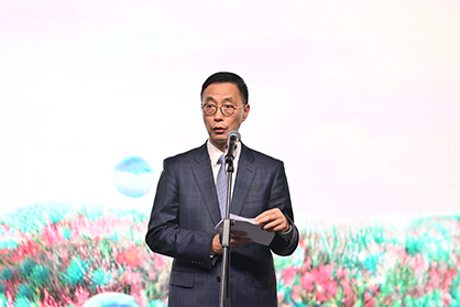 Kevin Yeung, GBS, JP, Secretary for Culture, Sports and Tourism of the Government of the Hong Kong Special Administrative Region, speaks at the opening ceremony. © 2023 HKTDC Kevin Yeung, GBS, JP, Secretary for Culture, Sports and Tourism of the Government of the Hong Kong Special Administrative Region, speaks at the opening ceremony. © 2023 HKTDC