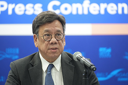 Algernon Yau, Secretary for Commerce and Economic Development of the HKSAR, describes the government’s role and achievements in the Belt and Road Initiative, as well as development opportunities for Hong Kong © 2023 HKTDC Algernon Yau, Secretary for Commerce and Economic Development of the HKSAR, describes the government’s role and achievements in the Belt and Road Initiative, as well as development opportunities for Hong Kong © 2023 HKTDC