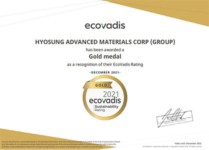 © 2021 HYOSUNG / EcoVadis © 2021 HYOSUNG / EcoVadis