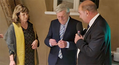 Immediate Past President of IAF Han Bekke (in the center) and IAF President Cem Altan (on the right) © 2021 IAF Immediate Past President of IAF Han Bekke (in the center) and IAF President Cem Altan (on the right) © 2021 IAF