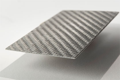 Shielding fibre composite with AluCoat fabric in epoxy matrix © FibreCoat Shielding fibre composite with AluCoat fabric in epoxy matrix © FibreCoat