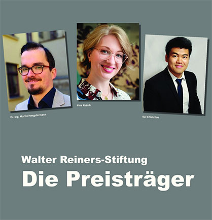 Caption: The 2021 winners (from top left to right): Dr Martin Hengstermann, Irina Kuznik, Kai-Chieh Kuo. - Image source: VDMA Caption: The 2021 winners (from top left to right): Dr Martin Hengstermann, Irina Kuznik, Kai-Chieh Kuo. - Image source: VDMA