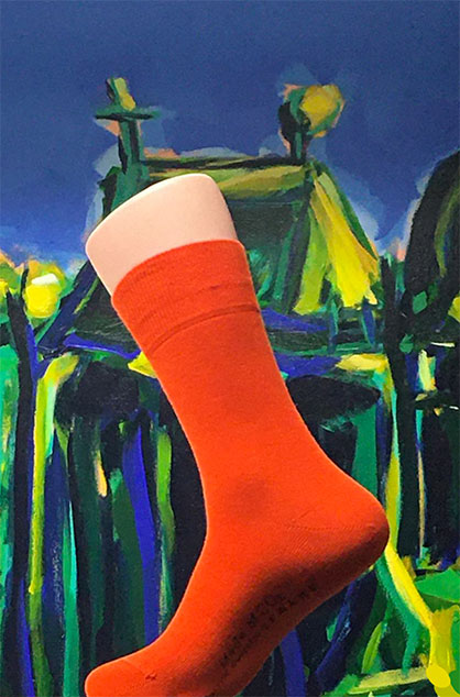 FALKE-sock with carbon dioxide filaments (c) 2020 ITA FALKE-sock with carbon dioxide filaments (c) 2020 ITA