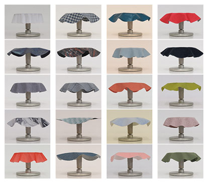 Draping properties - variety of materials © 2021 ITM / TUD Draping properties - variety of materials © 2021 ITM / TUD