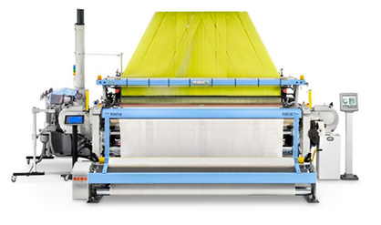 New Itema R9500 Airbag OPW: Sturdy structure and reinforced machine’s components optimized to weave heavy and sophisticated technical fabrics. (c) 2018 Itema
New Itema R9500 Airbag OPW: Sturdy structure and reinforced machine’s components optimized to weave heavy and sophisticated technical fabrics. (c) 2018 Itema