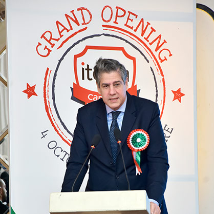 HE Ambassador of Italy to Pakistan Mr Pontecorvo (c) 2017 Itema HE Ambassador of Italy to Pakistan Mr Pontecorvo (c) 2017 Itema