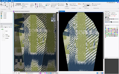 Shape and fabric simulation in CREATE © 2021 KARL MAYER Shape and fabric simulation in CREATE © 2021 KARL MAYER