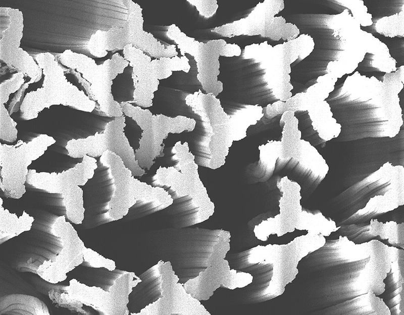 The special functionalities of Kelheim Fibres' viscose specialty fibres are, for example, achieved through their unique cross-sections. The special functionalities of Kelheim Fibres' viscose specialty fibres are, for example, achieved through their unique cross-sections.