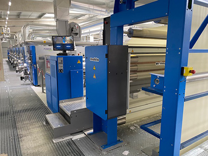 The Orthopac RVMC-15 is integrated into the new stenter frame. © 2023 Mahlo The Orthopac RVMC-15 is integrated into the new stenter frame. © 2023 Mahlo
