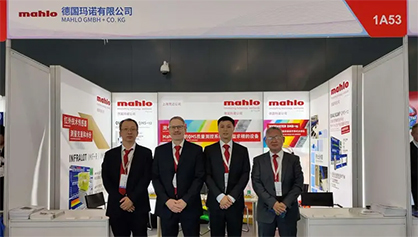 The team around Frank Fei and Clemens Kaplan welcomes the guests. © 2023 Mahlo