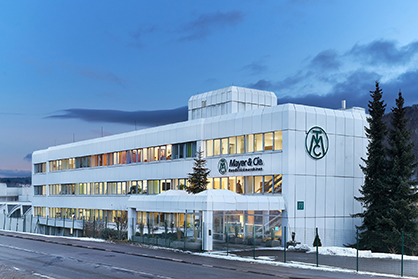 Mayer & Cie. headquarters in Albstadt, Germany. Photo: Ralph Koch for Mayer & Cie. Mayer & Cie. headquarters in Albstadt, Germany. Photo: Ralph Koch for Mayer & Cie.