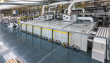 The plant operates in almost cleanroom conditions. (c) 2020 Monforts The plant operates in almost cleanroom conditions. (c) 2020 Monforts