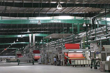Monforts Montex stenter installation at Trident in India. (c) 2020 Monforts Monforts Montex stenter installation at Trident in India. (c) 2020 Monforts