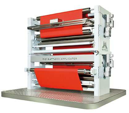 The Matex Eco Applicator is an energy-saving alternative to the conventional padding process. © 2023 Monforts The Matex Eco Applicator is an energy-saving alternative to the conventional padding process. © 2023 Monforts