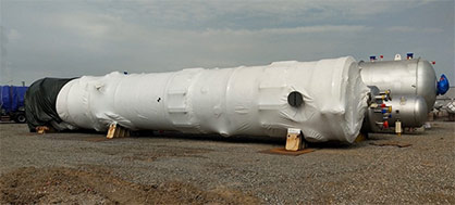 Critical equipment is now onsite at the new NatureWorks manufacturing including the melt crystallizer, which will allow production of the full portfolio of high performance Ingeo grades including those designed for high heat applications. © 2023 NatureWorks Critical equipment is now onsite at the new NatureWorks manufacturing including the melt crystallizer, which will allow production of the full portfolio of high performance Ingeo grades including those designed for high heat applications. © 2023 NatureWorks