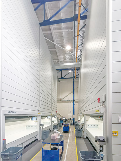 The new Oerlikon Neumag and Oerlikon Nonwoven logistics center now offers more than 250 m² of storage space for in excess of 25,000 parts. (c) 2020 Oerlikon The new Oerlikon Neumag and Oerlikon Nonwoven logistics center now offers more than 250 m² of storage space for in excess of 25,000 parts. (c) 2020 Oerlikon