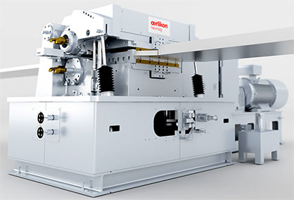 Oerlikon Neumag Baltic crimper - new thrust pad contacting device for less wear (c) 2020 Oerlikon