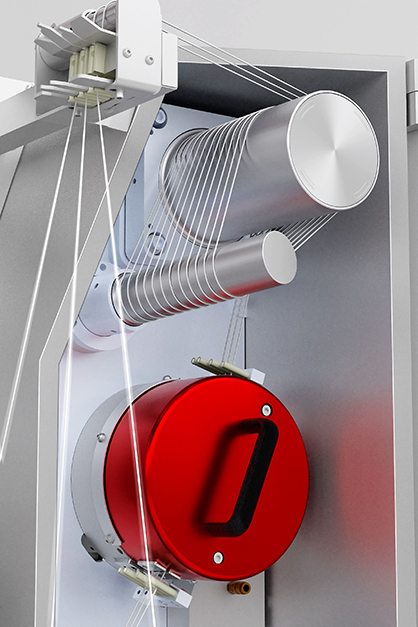 Even at high production speeds, tangling knots can be set much more evenly with the RoTac³ than in the case of other conventional tangling units. © 2022 Oerlikon Even at high production speeds, tangling knots can be set much more evenly with the RoTac³ than in the case of other conventional tangling units. © 2022 Oerlikon