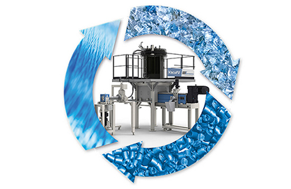VacuFil® recycling system for high-quality reconditioning of PET waste.  © 2022 Oerlikon