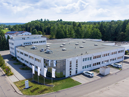 Location loyalty - the headquarters of SONOTRONIC GmbH remains in Karlsbad-Ittersbach - a 22,000 square meter area in the proven Karlsruhe Technology Region © 2023 PFAFF Industrial