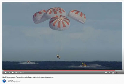 Source (Screenshot): http://www.youtube.com/nasa