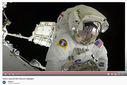 Source (Screenshot): http://www.youtube.com/nasa
