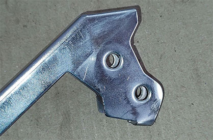 Oblong hole due to wear and tear © 2022 Rieter Oblong hole due to wear and tear © 2022 Rieter