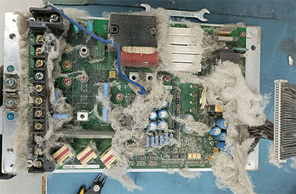 Inverter before preventative repairs © 2022 Rieter Inverter before preventative repairs © 2022 Rieter