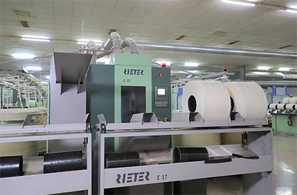 OMEGAlap E 35+ upgraded machine working at 200 m / min delivery speed © 2023 Rieter OMEGAlap E 35+ upgraded machine working at 200 m / min delivery speed © 2023 Rieter