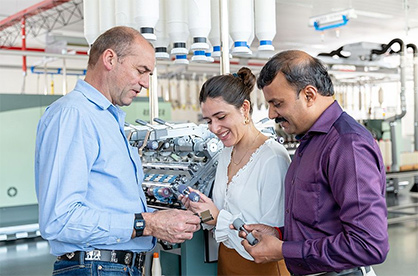 Comprehensive INmill hands-on machine training. © 2023 Rieter Comprehensive INmill hands-on machine training. © 2023 Rieter