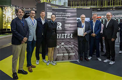 Award ceremony during ITMA © 2023 Rieter Award ceremony during ITMA © 2023 Rieter