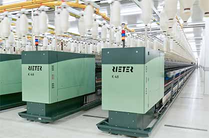 Compact-spinning machine K 48 (c) 2018 Rieter Compact-spinning machine K 48 (c) 2018 Rieter