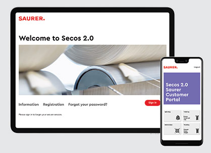 Saurer Secos Customer Portal © 2021 Saurer