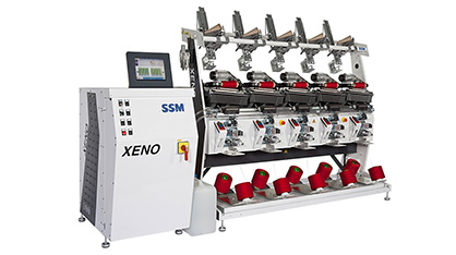 SSM XENO-YW, depending on the application and winding parameters, the power consumption of these high-performance winding machines is just 18 to 100 watts per winding unit