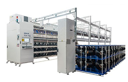 SSM's false-twist shaft texturing machine TG30-PES © 2021 SSM SSM's false-twist shaft texturing machine TG30-PES © 2021 SSM