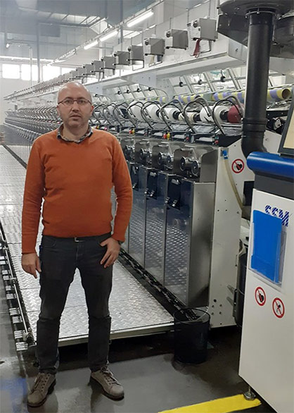 Mr. Ömer Efendio?lu, plant manager at TURKTEX, is very satisfied with the great support from SSM © 2022 SSM Mr. Ömer Efendio?lu, plant manager at TURKTEX, is very satisfied with the great support from SSM © 2022 SSM
