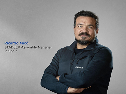 Ricardo Micó, STADLER Assembly Manager in Spain © 2023 STADLER Ricardo Micó, STADLER Assembly Manager in Spain © 2023 STADLER