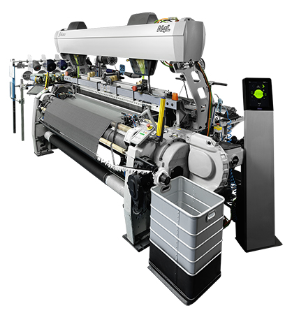 N4L Jacquard machine for custom labelling on selvedges © 2022 Stäubli N4L Jacquard machine for custom labelling on selvedges © 2022 Stäubli