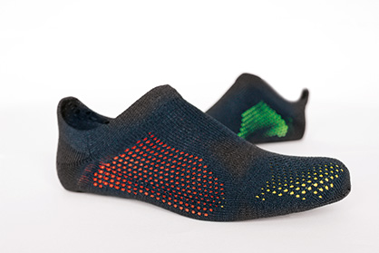 TT sports | Innovative knitwear ideas such as knit & wear or STOLL 3D multi-shell for shoe uppers combined with intelligent material incorporation and equipment for functional and comfortable sportswear (c) 2019 STOLL