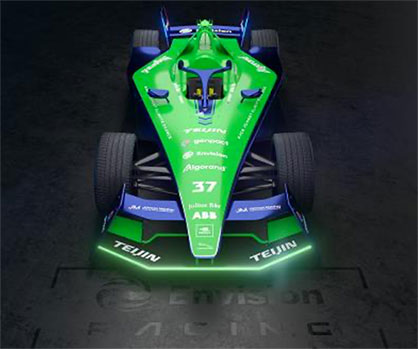 EV racing car © 2022 Teijin