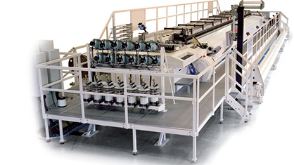 Texo’s TCR high-speed loom developed specifically for the production of forming fabrics for paper machines. (c) 2019 Texo AB