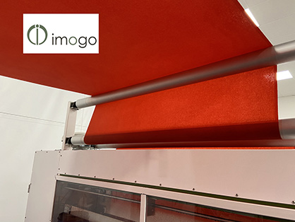 Imogo’s Dye-Max spray dyeing line has the potential to slash the use of fresh water, wastewater, energy and chemicals by as much as 90%. © 2022 TMAS