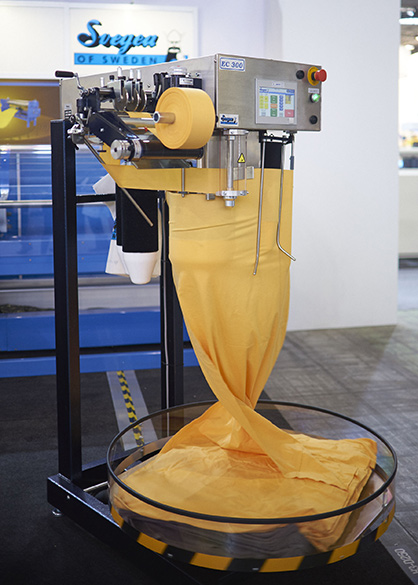 Svegea’s latest EC 300 collarette cutting machine. © 2022 TMAS Svegea’s latest EC 300 collarette cutting machine. © 2022 TMAS