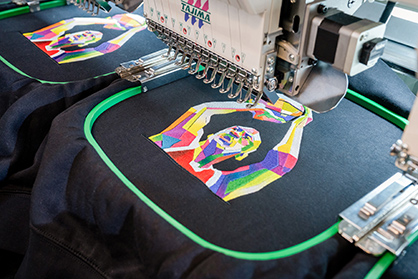 Tajima Software Solutions is now incorporating the Coloreel colouring system into its leading DG16 embroidery design software. © 2023 TMAS