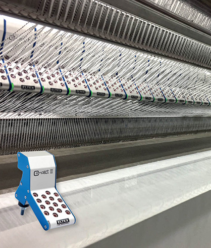 The Eltex Eye Compact II yarn monitoring system for carpet tufting. (c) 2020 TMAS The Eltex Eye Compact II yarn monitoring system for carpet tufting. (c) 2020 TMAS