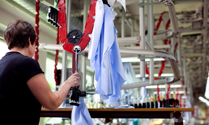 Eton Systems will introduce its latest Opta automation system for fast-moving apparel and other textile products.
Eton Systems will introduce its latest Opta automation system for fast-moving apparel and other textile products.